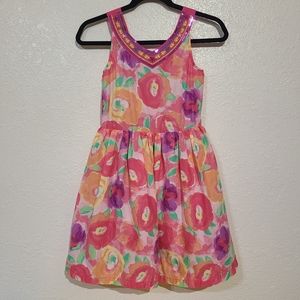 Sleeveless  Floewer Dress